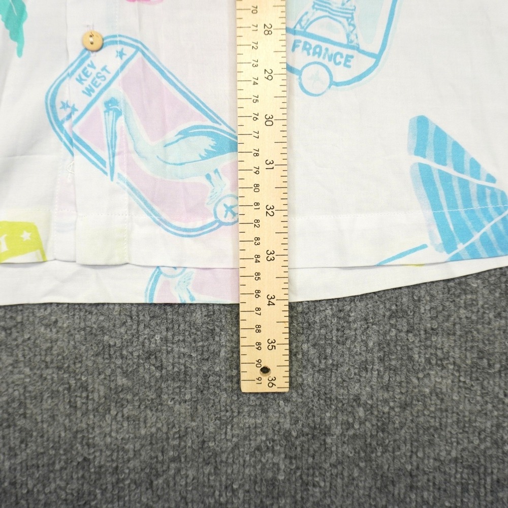 NEW Margaritaville Kenny Flowers Shirt Mens XXL White Changes In Latitude Rayon - Picture 7 of 10